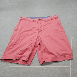Polo Ralph Lauren Men Shorts 33 Pink Chino Logo Embroidered High Rise 10" Inseam